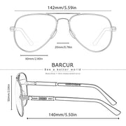 BARCUR Photochromic Polarized Sun glasses for Men Sunglasses Fishing Hiking Eyewear Oculos Gafas De Sol