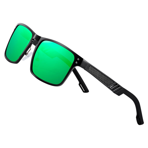BARCUR Aluminium Magnesium Sunglasses Square Men Sunglasses Polarized Male Sun glasses Women  Sport Eyewear Oculos de sol