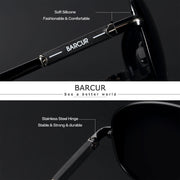 BARCUR Photochromic Polarized Sun glasses for Men Sunglasses Fishing Hiking Eyewear Oculos Gafas De Sol