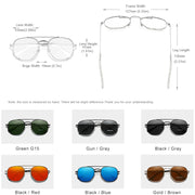 KINGSEVEN Men's Glasses Polarized Steampunk Round Sunglasses Men Retro Women Sun Glasses For Men Vintage Style