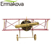 29CM or 27cm Metal Handmade Crafts Aircraft Model Biplane Home Decor Furnishing Art