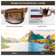 GM Wood Women Sunglasses Men High Grade Brand Carved Design Brown Bamboo Frame Polarized Sunglasses Skateboard Wood  Eyeglasses
