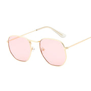 Fashion Polygon Sunglasses Woman/Man Brand Designer Sunglasses Female Candy Color Alloy Mirror Street Beat Oculos De Sol