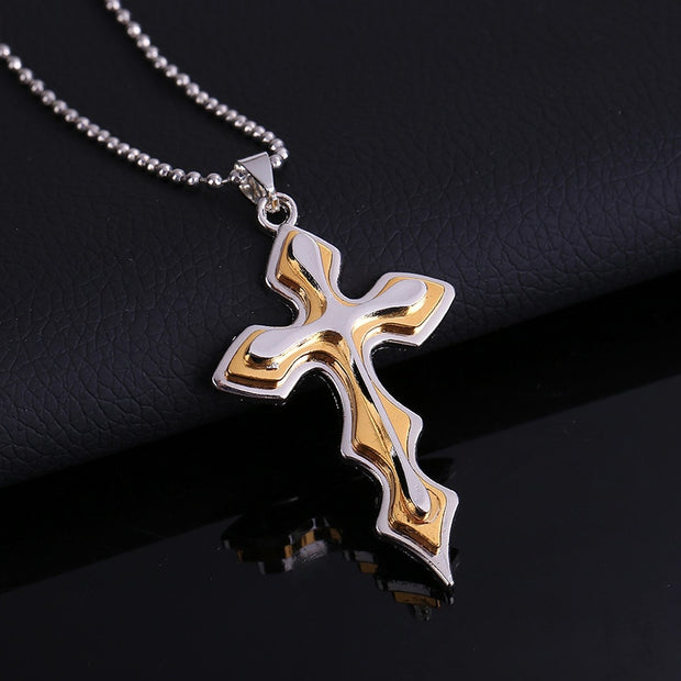 Brand New Fashion Black Rectangle Pendant Necklace Men Trendy Simple Stainless Steel Chain Jewelry