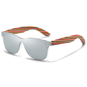 GM Color Skateboard Wooden Sunglasses Women Polarized Fashion Sun Glasses Original Wood Oculos de sol masculino