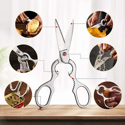 Professional Full 7 PCS Set German 1.4116 Stainless Steel Best Kitchen Knives