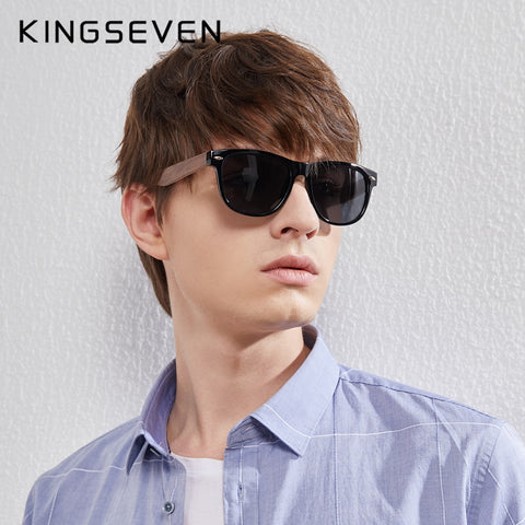 New Black Walnut Sunglasses Wood Polarized  Men's Handmade UV400 Protection With Wooden Box