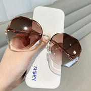 Rimless Fashion Sunglasses Women Tide Luxury