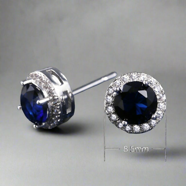 Luxury CZ Stud Earrings For Women Romantic Elegant for Daily Use.