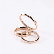 Kolmnsta Rose Gold Ring for Women 4mm Wedding Band for Female Titanium Unisex Classic Ring Men 5 Colors Provide Size 3.5-14.5
