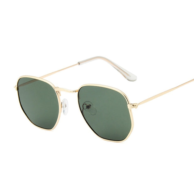 Fashion Polygon Sunglasses Woman/Man Brand Designer Sunglasses Female Candy Color Alloy Mirror Street Beat Oculos De Sol