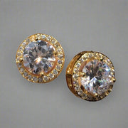 Luxury CZ Stud Earrings For Women Romantic Elegant for Daily Use.