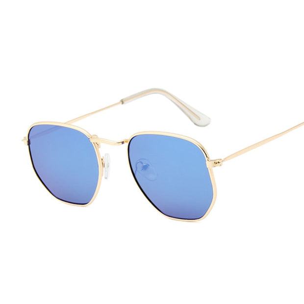 Fashion Polygon Sunglasses Woman/Man Brand Designer Sunglasses Female Candy Color Alloy Mirror Street Beat Oculos De Sol