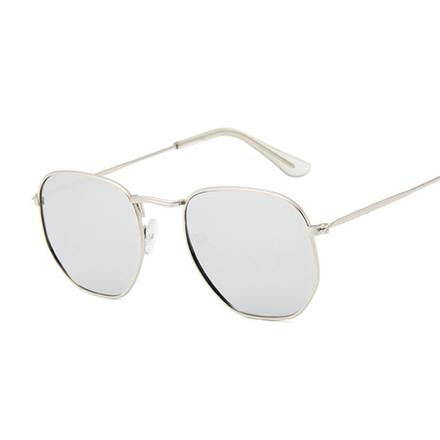 Fashion Polygon Sunglasses Woman/Man Brand Designer Sunglasses Female Candy Color Alloy Mirror Street Beat Oculos De Sol
