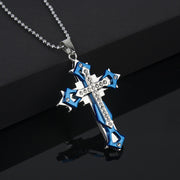 Brand New Fashion Black Rectangle Pendant Necklace Men Trendy Simple Stainless Steel Chain Jewelry