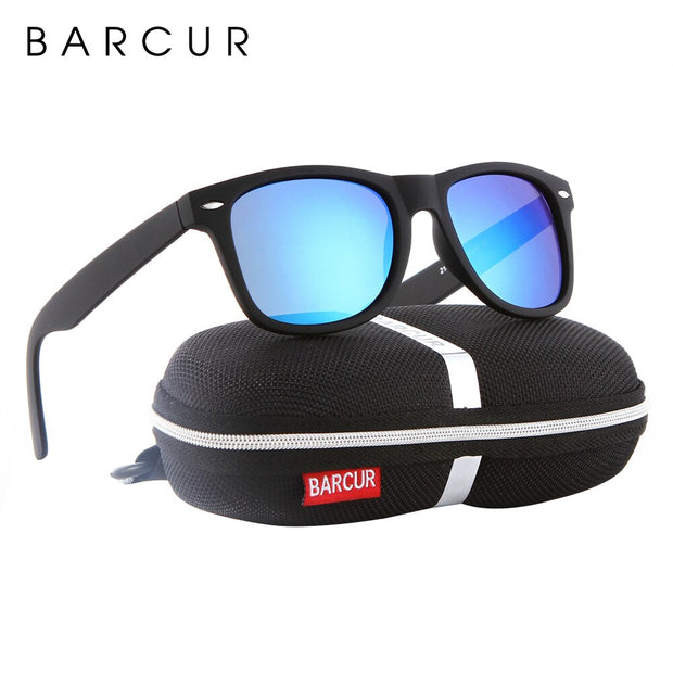 BARCUR Retro Glasses Men Sunglasses Vintage Fashion Classic Brand Glasses Women Sunglasses Unisex UV400 Oculos de sol