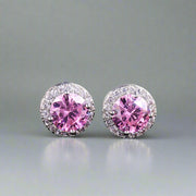 Luxury CZ Stud Earrings For Women Romantic Elegant for Daily Use.