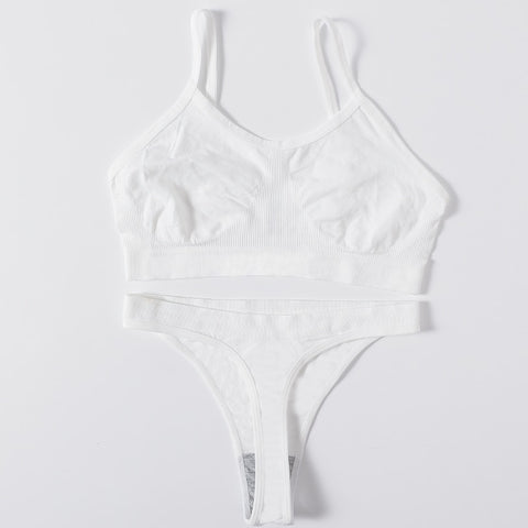 Conjunto de sujetador, tanga, bragas y sujetador, conjunto de lencería sexy, sujetador sin aros, sujetador sin costuras.