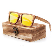 New Zebra Wood Polarizing Sunglasses Simple Square Sunglasses for Men and Women Universal Fashion Frame Glasses TAC Lens UV400