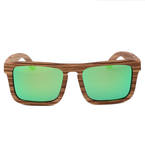 New Zebra Wood Polarizing Sunglasses Simple Square Sunglasses for Men and Women Universal Fashion Frame Glasses TAC Lens UV400