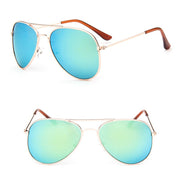Sunglasses Children Colorful Mirror Glasses Boys/Girls Metal Frame Kids Cute Outdoor Eyeglasses