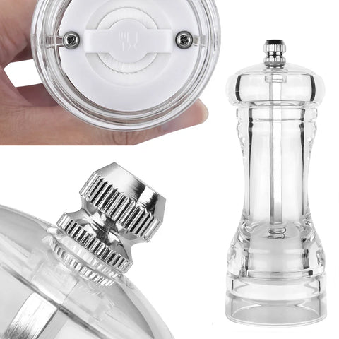 Grinder- Acrylic Salt and Pepper Shakers Adjustable Coarseness by Ceramic Rotor kitchen accessories