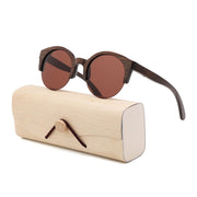 Semi-Rimless Sunglasses Fashion Pure Bamboo Men Polarized Shades For Women UV400