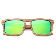 New Zebra Wood Polarizing Sunglasses Simple Square Sunglasses for Men and Women Universal Fashion Frame Glasses TAC Lens UV400