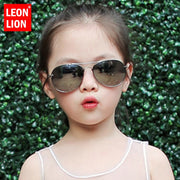 Sunglasses Children Colorful Mirror Glasses Boys/Girls Metal Frame Kids Cute Outdoor Eyeglasses