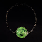 Birth Moon Bracelet Glow In The Dark Moon Phase  Chain Bracelet Glowing Birthday Moon Jewelry Lunar Phase Bracelets Charm Jewelr