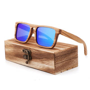 New Zebra Wood Polarizing Sunglasses Simple Square Sunglasses for Men and Women Universal Fashion Frame Glasses TAC Lens UV400