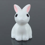 10 Pcs Lovely Miniature Garden Mini Rabbit Resin Fairy Ornament Flower Plant Pot Home