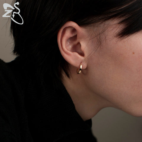 Small Hoop Earrings Women Circle Earrings Men High Polish Stainless Steel Round Earrings Jewelry Men Ear Piercing Bijoux Jewelry