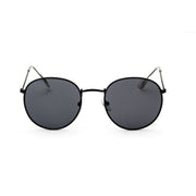 Round Sunglasses Woman Brand Designer Alloy Mirror Ray