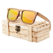 New Zebra Wood Polarizing Sunglasses Simple Square Sunglasses for Men and Women Universal Fashion Frame Glasses TAC Lens UV400