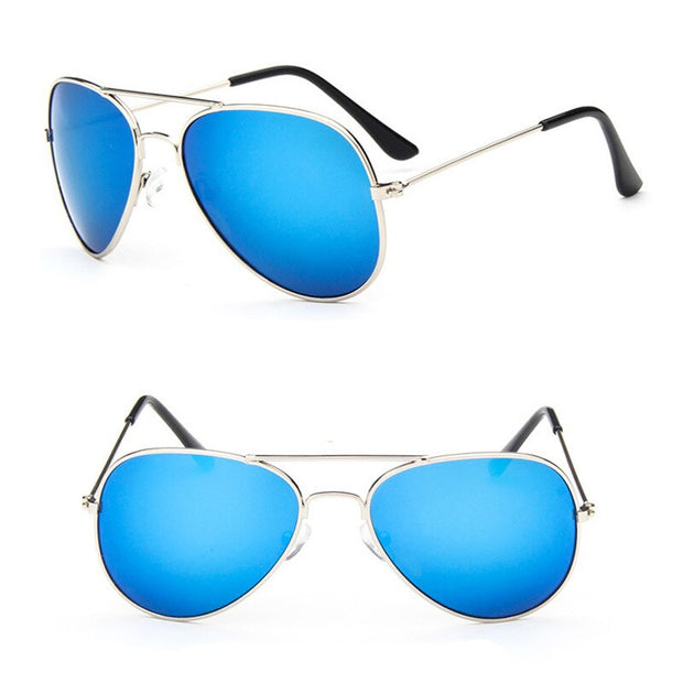 Sunglasses Children Colorful Mirror Glasses Boys/Girls Metal Frame Kids Cute Outdoor Eyeglasses