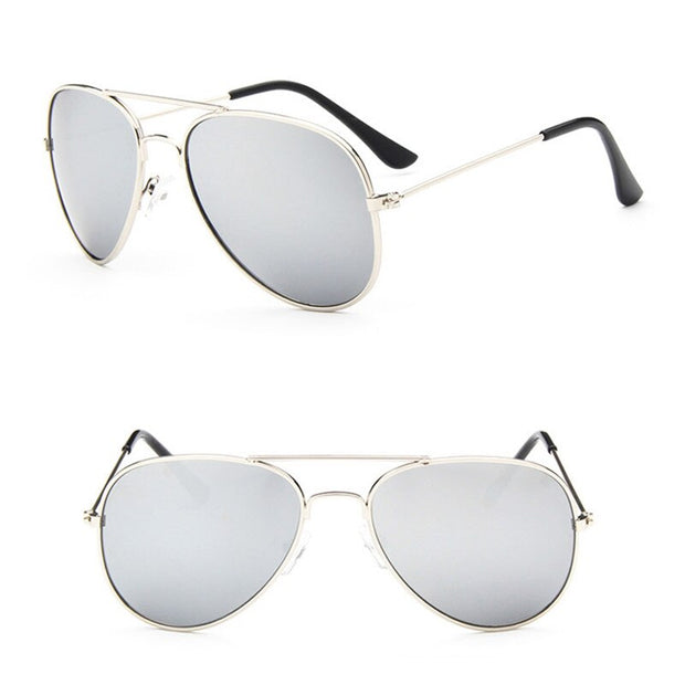 Sunglasses Children Colorful Mirror Glasses Boys/Girls Metal Frame Kids Cute Outdoor Eyeglasses
