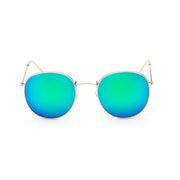 Round Sunglasses Woman Brand Designer Alloy Mirror Ray