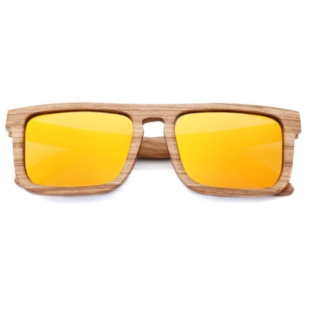 New Zebra Wood Polarizing Sunglasses Simple Square Sunglasses for Men and Women Universal Fashion Frame Glasses TAC Lens UV400