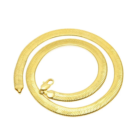 Brand Necklace Long/Choker Wholesale 10MM Casual Gold Color Chain for Men Jewelry