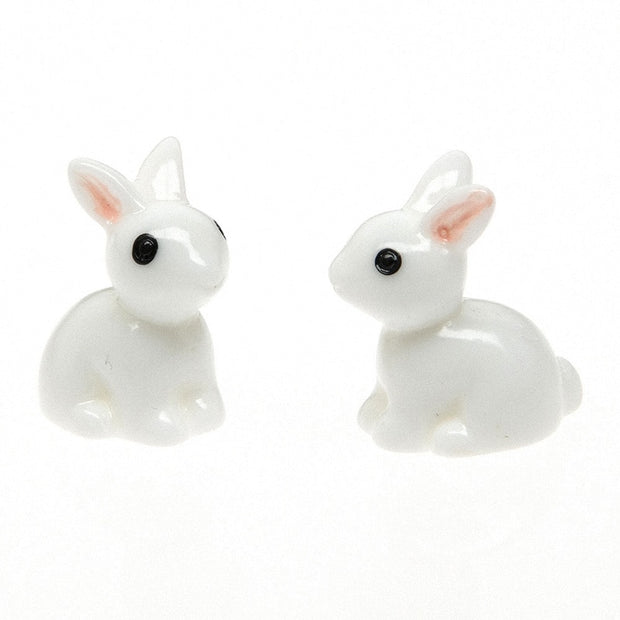 10 Pcs Lovely Miniature Garden Mini Rabbit Resin Fairy Ornament Flower Plant Pot Home