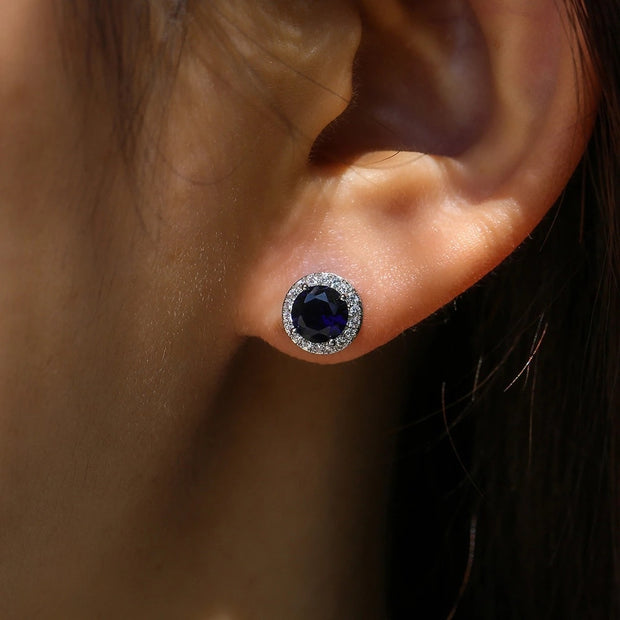 Luxury CZ Stud Earrings For Women Romantic Elegant for Daily Use.
