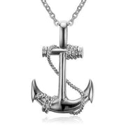 Brand New Fashion Black Rectangle Pendant Necklace Men Trendy Simple Stainless Steel Chain Jewelry