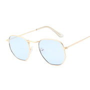 Fashion Polygon Sunglasses Woman/Man Brand Designer Sunglasses Female Candy Color Alloy Mirror Street Beat Oculos De Sol