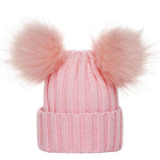 Mother Kids Winter Hats for Baby Girl Boy Bobble Hat Kids Cap for Children Pompom Baby Beanie Infant Bonnet Accessories 0-3Y
