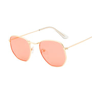 Fashion Polygon Sunglasses Woman/Man Brand Designer Sunglasses Female Candy Color Alloy Mirror Street Beat Oculos De Sol