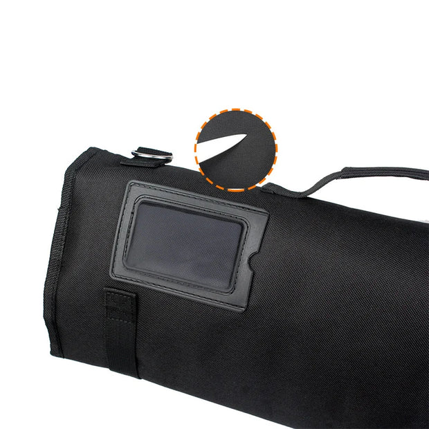 Portable Knife Roll Bag Oxford Multiple Pockets Kitchen Utensils Chef Storage Bag Camping Trip Carry Case Bag