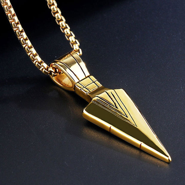 Brand New Fashion Black Rectangle Pendant Necklace Men Trendy Simple Stainless Steel Chain Jewelry