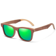 GM Wood Women Sunglasses Men High Grade Brand Carved Design Brown Bamboo Frame Polarized Sunglasses Skateboard Wood  Eyeglasses
