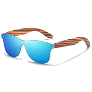 GM Color Skateboard Wooden Sunglasses Women Polarized Fashion Sun Glasses Original Wood Oculos de sol masculino